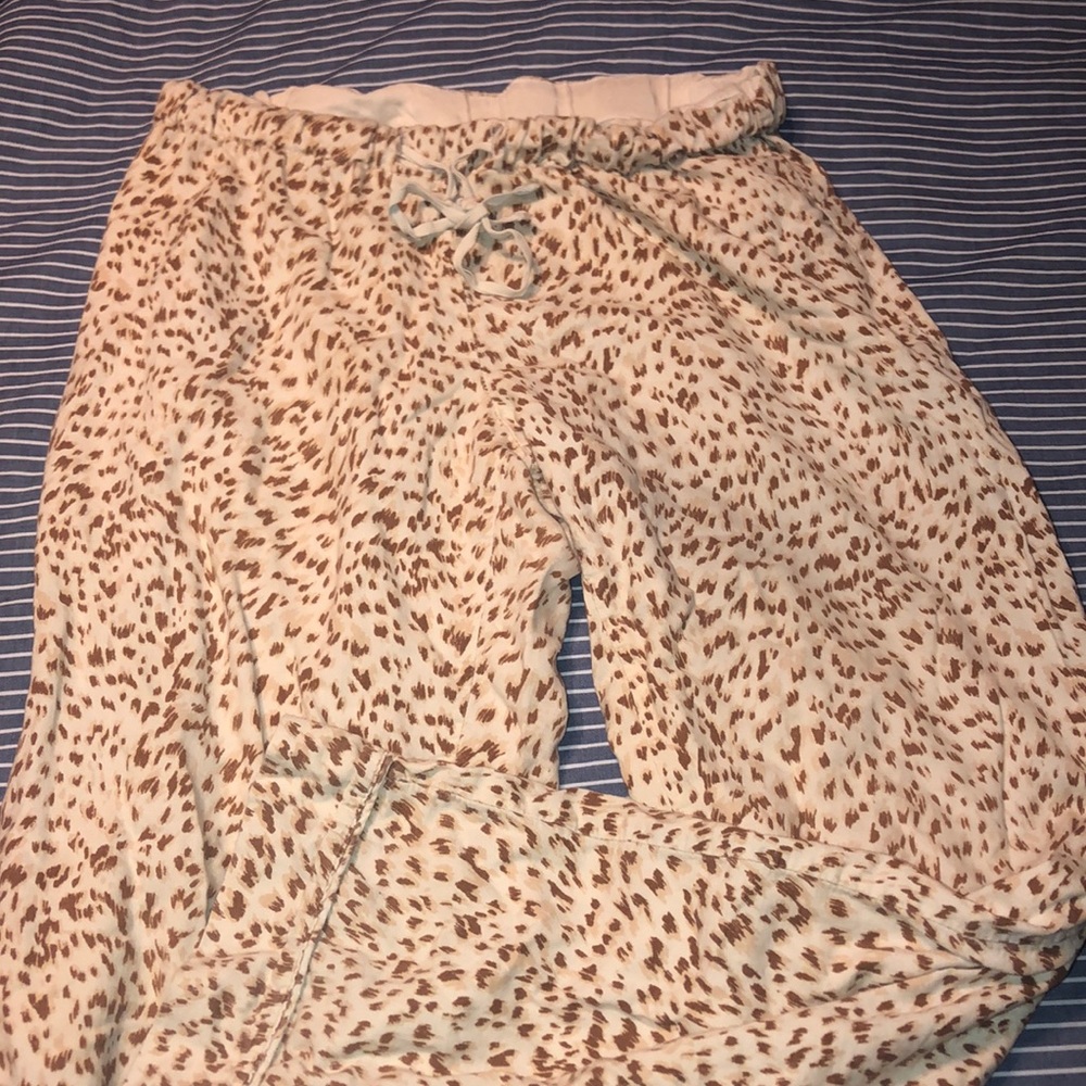 Cheetah print pajamas